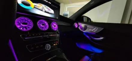 벤츠 C63 AMG 쿠페 엠비언트 순정연동 멀티컬러 송풍구 M2C200A플러스 대박 에이비클 서울 / 과천, 안양, 군포