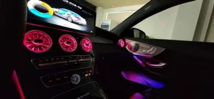 벤츠 C63 AMG 쿠페 엠비언트 순정연동 멀티컬러 송풍구 M2C200A플러스 대박 에이비클 서울 / 과천, 안양, 군포
