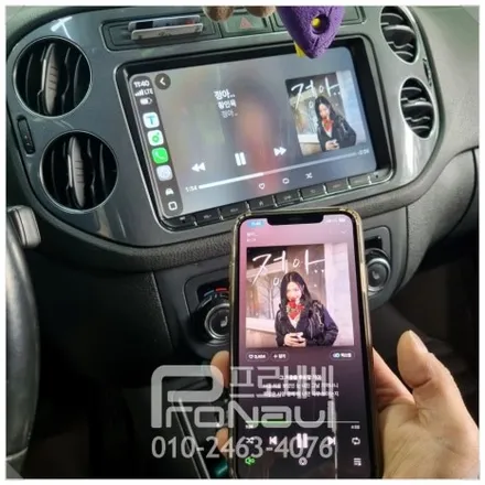 폭스바겐 티구안 네비스트 ED3000 전원불량 교체 / 안드로이드 올인원 시공 후기