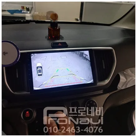 [기아자동차] 더 뉴 레이 카나로 9인치 안드로이드올인원 / 후방카메라 매립 장착