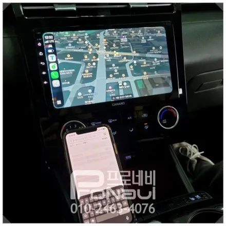 현대자동차 투싼 NX4 안드로이드 올인원 장착 후기 _ 카나로 10인치 X-Plus 및 후방카메라 연동