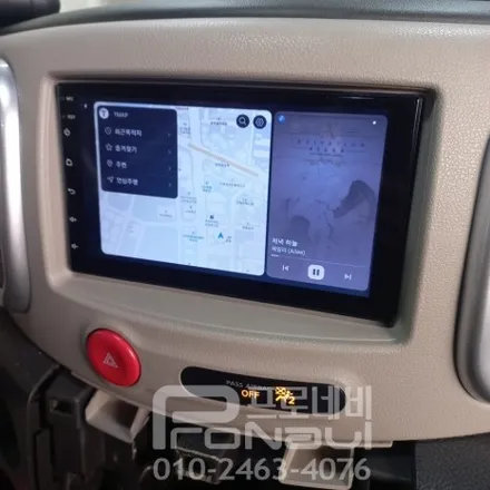 [안드로이드 올인원] 닛산 큐브 전차종용 7인치 안드로이드 올인원 매립 장착