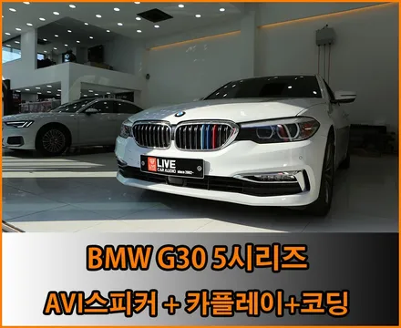 BMW G30 - 스피커교체 + 풀 스크린 카플레이 활성화 + 편의코딩 / 창원,마산,경남