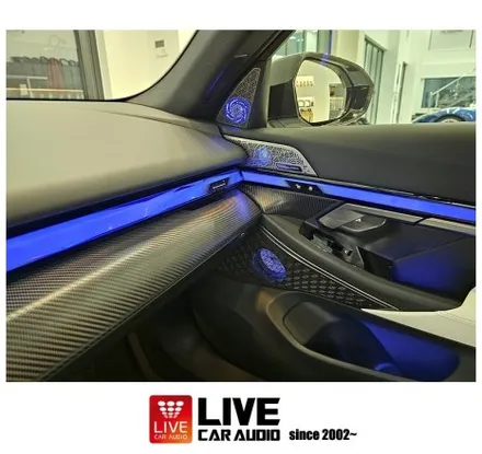 BMW 핸들 앰비언트 그리고 M1 M2 버튼 활성화 A필러 트위터 스피커 앰비언트가 생성되는 [ BMW G60 ] / 창원시 봉암동