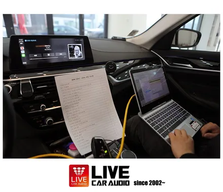 BMW G30 - 스피커교체 + 풀 스크린 카플레이 활성화 + 편의코딩 / 창원,마산,경남