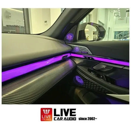 BMW 핸들 앰비언트 그리고 M1 M2 버튼 활성화 A필러 트위터 스피커 앰비언트가 생성되는 [ BMW G60 ] / 창원시 봉암동