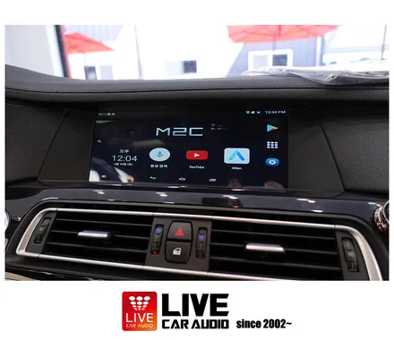 BMW 7시리즈 또 다른 안드로이드 기반의 M2C 후석모니터 연동 / 창원,마산,경남