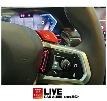 BMW 핸들 앰비언트 그리고 M1 M2 버튼 활성화 A필러 트위터 스피커 앰비언트가 생성되는 [ BMW G60 ] / 창원시 봉암동