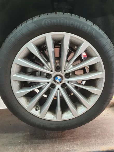 BMW 530i 블랙색상으로 컬러변경해 휠도색 복원작업 / 천안, 평택, 청주