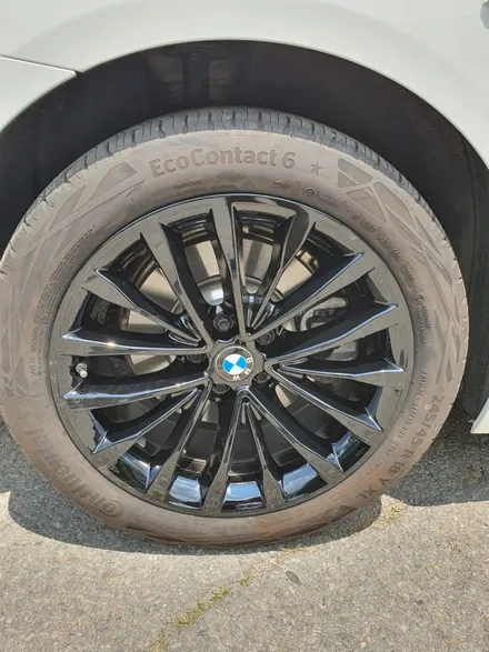 BMW 530i 블랙색상으로 컬러변경해 휠도색 복원작업 / 천안, 평택, 청주