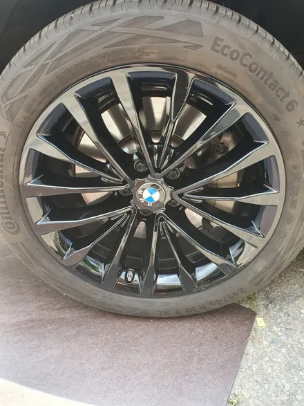 BMW 530i 블랙색상으로 컬러변경해 휠도색 복원작업 / 천안, 평택, 청주