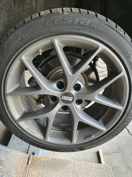BMW 320D BBS휠 컬러변경으로 휠도색복원 / 천안, 평택, 청주