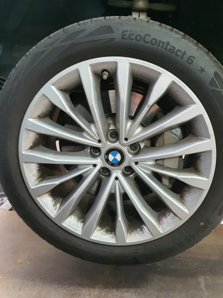 BMW 530i 블랙색상으로 컬러변경해 휠도색 복원작업 / 천안, 평택, 청주