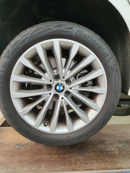 BMW 530i 블랙색상으로 컬러변경해 휠도색 복원작업 / 천안, 평택, 청주