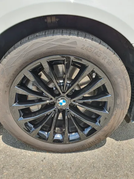 BMW 530i 블랙색상으로 컬러변경해 휠도색 복원작업 / 천안, 평택, 청주