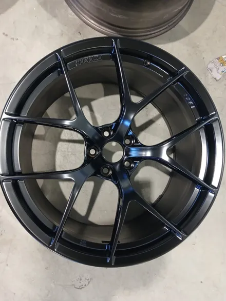 경산휠복원 BMW M5 20인치 BBS 휠 반무광 블랙 복원 사례 / 대구 달서, 남구, 서구