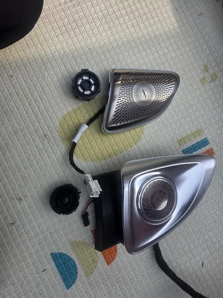 벤츠 w167 gls600 마이바흐 엠블럼 전동부메스터 미드스피커 엠비언트 출장 시공 / 부천, 수도권 출장