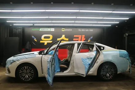 기아 K7 우수카에서 레인보우 V90 필름으로 다시 태어나봄...(재시공) / 김제시 요촌동