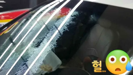 김제 우수카 현대 베르나 전면썬팅 변형 재시공 / 김제시 요촌동