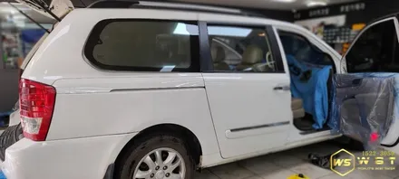 김제썬팅 카니발 썬팅 재시공 우수카방문 / 김제시 요촌동