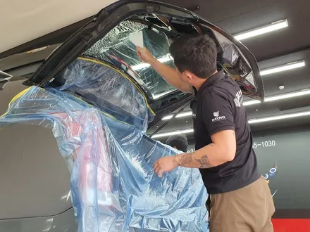 김제우수카 캐딜락 SRX 레이노 S5 전체썬팅 재시공 / 김제시 요촌동