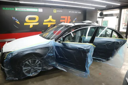 군산썬팅 벤츠 s400d 넥스가드 프리미엄쉴드 카본BK 열반사 썬팅(틴팅) / 김제시 요촌동