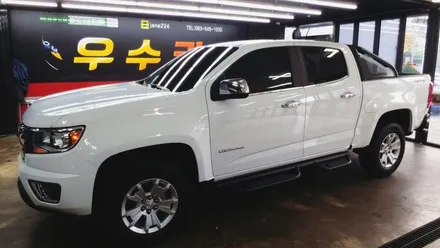 부안썬팅 우수카 쉐보레 콜로라도 애니가드 AP70 전면, 측면1열 썬팅 시공 / 김제시 요촌동