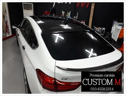 대구 카스킨 대구 블랙박스 BMW GT 루프스킨+스포일러+도어캐치 랩핑 (대구랩핑Custom M) / 대구 동구 용계동