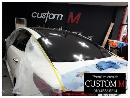 대구랩핑 대구카스킨 올뉴k5 썬팅 전체 재시공  (대구 커스텀엠 Custom M) / 대구 동구 용계동