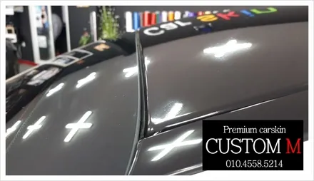 대구랩핑 대구카스킨 벤츠c클래스220d 루프스킨작업입니다. (대구 커스텀엠 Custom M) / 대구 동구 용계동