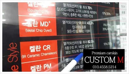 대구랩핑 대구카스킨 레인지로버 스포츠 전면 켈란 카멜레온(CR) 포인트 썬팅입니다 (대구 커스텀엠 Custom M) / 대구 동구 용계동