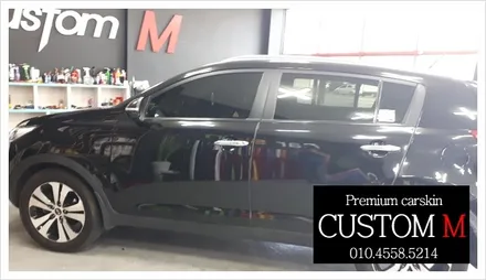대구랩핑 대구카스킨 스포티지R 켈란PM  전체 썬팅시공입니다.(대구 커스텀엠 Custom M) / 대구 동구 용계동