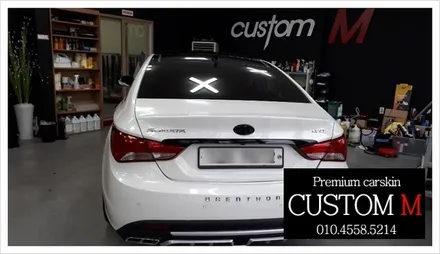 대구랩핑 대구카스킨 YF쏘나타 포인트랩핑입니다.(대구 커스텀엠 Custom M) / 대구 동구 용계동