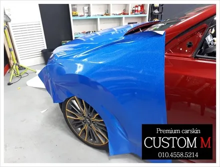 대구랩핑 대구카스킨 i30  전체 랩핑 보험처리 건(대구 커스텀엠 Custom M) / 대구 동구 용계동