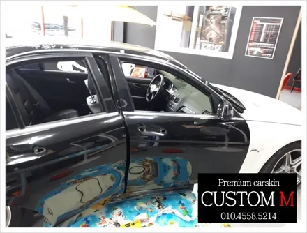 대구랩핑 대구카스킨 벤츠AMG 전체랩핑 제거 (대구 커스텀엠 Custom M) / 대구 동구 용계동
