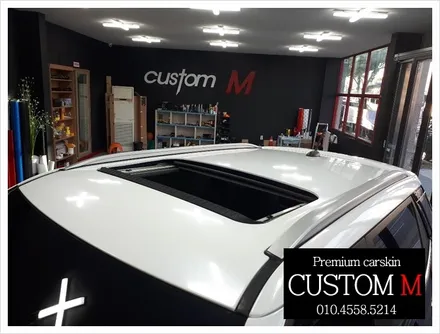 대구랩핑 대구카스킨 티볼리 루프스킨 재시공 (대구 커스텀엠 Custom M) / 대구 동구 용계동