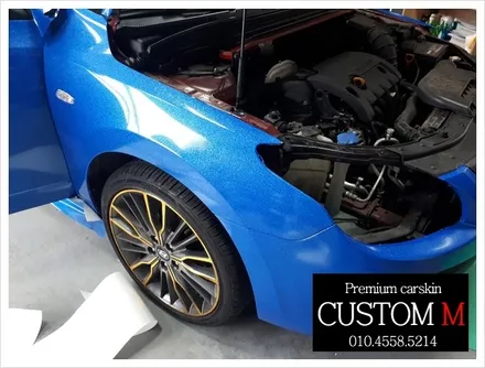 대구랩핑 대구카스킨 i30  전체 랩핑 보험처리 건(대구 커스텀엠 Custom M) / 대구 동구 용계동