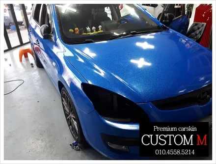 대구랩핑 대구카스킨 i30  전체 랩핑 보험처리 건(대구 커스텀엠 Custom M) / 대구 동구 용계동