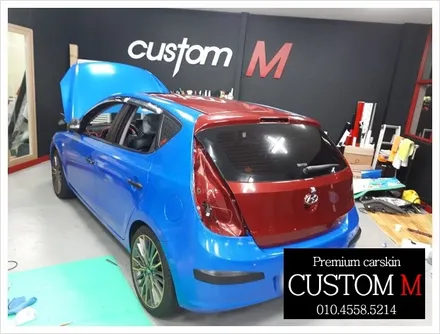 대구랩핑 대구카스킨 i30  전체 랩핑 보험처리 건(대구 커스텀엠 Custom M) / 대구 동구 용계동