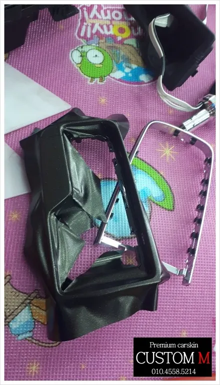 대구랩핑 대구카스킨 올뉴k7 기어봉박스, 사이드미러 포인트랩핑입니다(대구 커스텀엠 Custom M) / 대구 동구 용계동