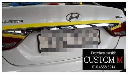 대구랩핑 대구카스킨 YF쏘나타 포인트랩핑입니다.(대구 커스텀엠 Custom M) / 대구 동구 용계동