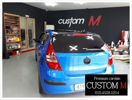 대구랩핑 대구카스킨 i30  전체 랩핑 보험처리 건(대구 커스텀엠 Custom M) / 대구 동구 용계동