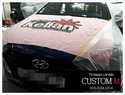 대구랩핑 대구카스킨 아반떼 AD 켈란PM 전체 썬팅재시공 (대구 커스텀엠 Custom M) / 대구 동구 용계동