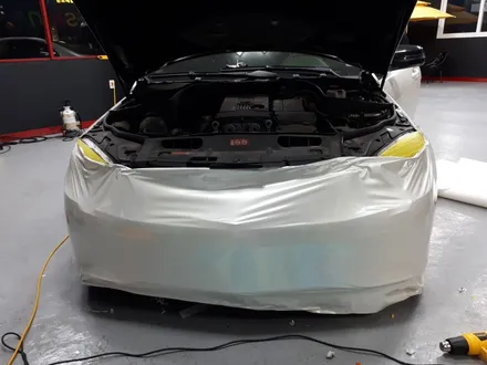 벤츠-C63AMG 앞뒤범퍼 랩핑(대구랩핑-Custom M) / 대구 동구 용계동