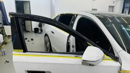 BMW_i7[전체크롬딜리트][3M 2080 유광블랙]세종랩핑/대전랩핑/청주랩핑/천안랩핑/공주랩핑/논산랩핑 / 세종 장군면