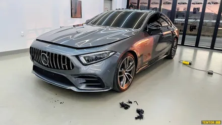 벤츠_CLS53[고광택전체랩핑][비닐프로그 Metal Black]세종랩핑/대전랩핑/청주랩핑/천안랩핑/공주랩핑/논산랩핑/고광택전체랩핑 / 세종 장군면