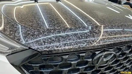 현대_투싼[보닛 포드지카본 랩핑][Forged Carbon 비닐프로그]세종자동차랩핑/대전자동차랩핑/청주자동차랩핑/천안자동차랩핑/공주자동차랩핑/논산자동차랩핑/고광택전체랩핑 / 세종 장군면