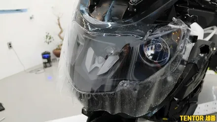 BMW_K1600bGT[전체랩핑]무지개빛 은은한 사틴화이트[3m 사틴고스트펄] / 세종 장군면