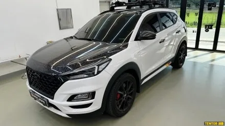 현대_투싼[보닛 포드지카본 랩핑][Forged Carbon 비닐프로그]세종자동차랩핑/대전자동차랩핑/청주자동차랩핑/천안자동차랩핑/공주자동차랩핑/논산자동차랩핑/고광택전체랩핑 / 세종 장군면