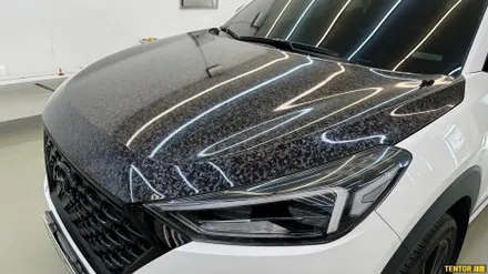 현대_투싼[보닛 포드지카본 랩핑][Forged Carbon 비닐프로그]세종자동차랩핑/대전자동차랩핑/청주자동차랩핑/천안자동차랩핑/공주자동차랩핑/논산자동차랩핑/고광택전체랩핑 / 세종 장군면
